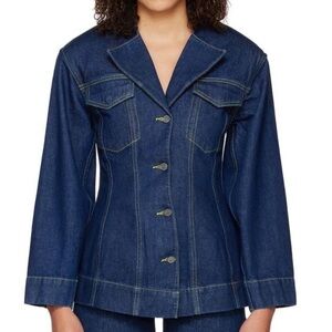 Ganni Denim Blazer Jacket